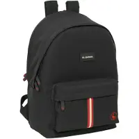 Safta USB Skolväska - Basic Svart 31x44x18 cm