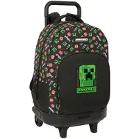Safta Minecraft 33l 33x45x22 Cm Ryggsäck Med Hjul