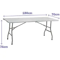 Marbueno Summer 10441 180x70x74 Cm Fällbart Campingbord