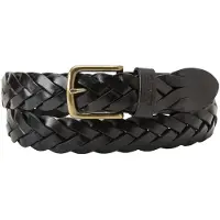 Levi's Bälte 'Leather Braid Belt' svart
