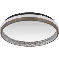 Globo LED taklampa Della, Aluminium / grå / zink, Vardagsrum / matsal, Aluminium / grå / zink, Modern, LED-taklampa