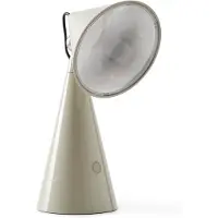Tom Dixon Bordslampa POSE, dimbar, Aluminium / grå / zink, Vardagsrum / matsal, Syntetmaterial, Design, Bordslampa