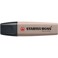 Stabilo BOSS ORIGINAL NatureColors, 1 styck, Ljusgrå, 18 År, Mejselspets, Ljusgrå, Svart, Plast