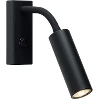 Herstal Vägglampa , Svart, Vardagsrum, Metall
