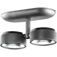 LIGHT-POINT Taklampor , Cosmo C2, dimbara, Grå, Vardagsrum, Aluminium, Design