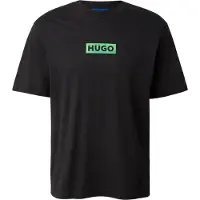 HUGO T-shirt 'Nufotee' grå / äpple / svart