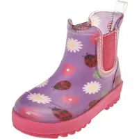 Playshoes Gummistövel 'Marienkäfer' lavendel / hallon / mörkröd / off-white