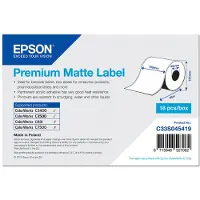 Epson Premium - Matt - Rulle (10,2 cm x 35 m) 1 rulle (rullar) löpande etikettpapper - för TM-C3400-LT ColorWorks CW-C4000E (BK), CW-C4000E (MK) TM C3400, C3400BK, C3500