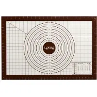Lékué 881343, Matta för bakning och tårtor, Rektangulär, Silikon, Vit, Brun, 220 ° C, 1 styck