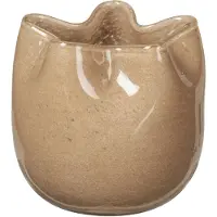 Fyrklövern Broste Copenhagen Esther vas/ljuslykta 9,8 x 9,5 cm, Light Sand