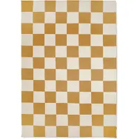Classic collection Square matta vit/gul