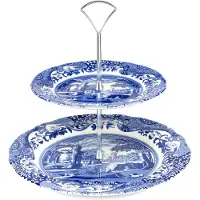 Spode Blue Italian kakfat blå/vit