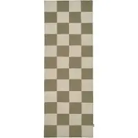 Classic collection Square gångmatta vit/grön