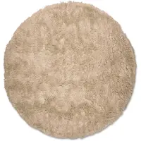 Classic collection Cloudy matta rund beige