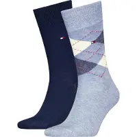 Tommy Hilfiger 2 Pack Flag Argyle Socks