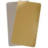 Multi Engångsform/papperslåda 130x240 mm 800 g silver/guld, 100 st/krt