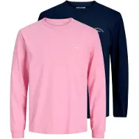 Jack & jones Junior T-shirt 'JJCollege' marinblå / rosa