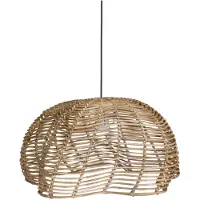 PR Home Utomhushänglampa Mayla, naturrotting, Ø 43 cm, kontakt IP44 Mayla, Ljust trä, Trä