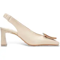 Hispanitas för kvinnor. HV264762 Amapola beige skor (41), Hud, 5 till 8 cm, Ingen, Casual, Parti, Klassisk