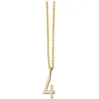 Design Letters Lucky Numbers 10 mm Gold 0-9 No. 004