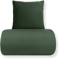 In Style Sängkläder 140x220 cm - Microfiber - Enfärgat mörkgrön