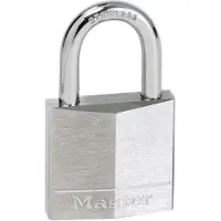 Master Lock Rostfritt Stål Mässing Förkromad Hänglås Med Bygel