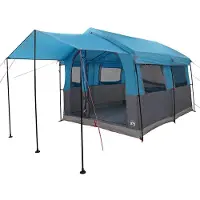 vidaXL Familjedom 4-personer med tak Blå och grå 324 x 255 x 230 cm
