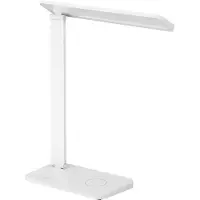 Osram LED skrivbordslampa Office Line Desk Banker, dimbar, Vitt / opal, Arbetsrum / kontor, Aluminium / grå / zink, LED-bordslampa