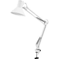 Osram LED skrivbordslampa Office Line Desk Retro Clip, dimbar, Vitt / opal, Arbetsrum / kontor, Metall, LED-bordslampa