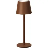 FISCHER&HONSEL GMBH LED-bordslampa Roxi, rostfärgad, metall, IP54, dimbar, Brun / rost, Vardagsrum / matsal, Metall, Modern