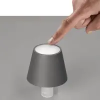 FH Lighting LED-flasklampa Fiocco, salviagrön, CCT, IP54, dimbar, Grön, Vardagsrum / matsal, Metall, Modern