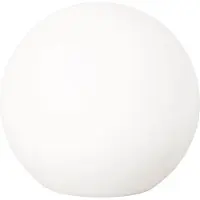 FH Lighting LED-utomhuslampa Dabus, Ø 25 cm, kula, vit, akryl dimbar, Vitt / opal, Vardagsrum / matsal, Syntetmaterial