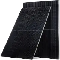 Vevor 2 st 400W monokristallina solpaneler, 23 % högeffektiv mono-PV-modul med stabil MC4-utgång och aluminiumram, IP65 vattentät solpanel för bil, båt, husbil, platt tak, off-grid-applikationer