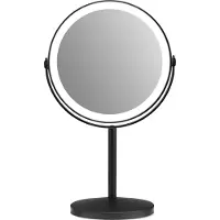 Gillian Jones - Rechargeable LED table mirror with 10x magnification and USB-C - Matte black - W21.5 x H35 x D13.5 cm