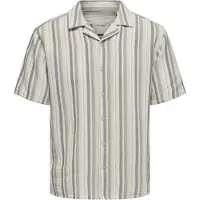 Only & Sons Skjorta 'ONSTrev' kräm / kitt / khaki / oliv