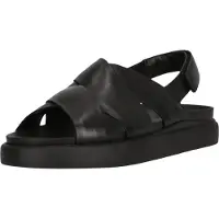 Clarks för kvinnor. 26181255 Aristella Sun lädersandaler svart (38), Hud, 1 till 3 cm, Kardborreband, Casual