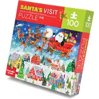 Crocodile Creek Visit Santa Claus Pussel 100 Bitar