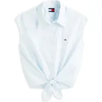 Tommy Hilfiger Tommy Jeans Relaxed Fit Sleeveless Tie Front Shirt