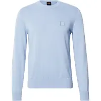 HUGO BOSS Cotton-blend sweater with logo patch