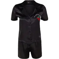 Trendyol Kort pyjamas röd / svart / vit