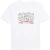 Calvin Klein Jeans T-shirt 'PERFORATION' röd / svart / vit