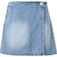 Armani Exchange för kvinnor. XW002265AF21338MB001 Blå lyocellshorts (S), Casual, Bomull, Denim