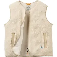 Passenger - Varumärken - Tawny Collarless Deep-Pile Sherpa Gilet W Oat för Unisex - Storlek L - Beige