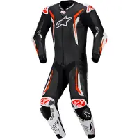 Alpinestars GP Tech V5 perforerad 1-delad motorcykel läder kostym