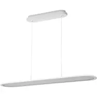 Osram Pendellampa Office line Panel Ellipse, dimbar, Vitt / opal, Arbetsrum / kontor, Aluminium / grå / zink, Modern