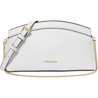 Michael Kors för kvinnor. 30S6G13C5L Athena liten vit konvertibel handväska (OSFA), Casual, Hud