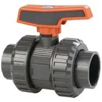 Cepex 37043 Pvc-u Ø50 Kulventiler Standardserie Ptfe Epdm Lösningsmedelsmuff Svart Prick