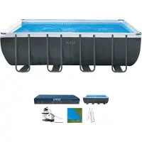 Intex Ultra Xtr 549x274x132 Cm Stål Rektangulär Ovanmarkspool Med Ram