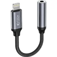 Tech-Protect UltraBoost adapter Lightning / 3,5 mm mini-jack - svart