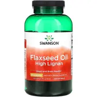 Swanson Health Linfröolja Högt Lignaninnehåll, 980 mg, 200 Mjuka Kapslar